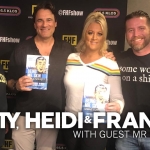 Frosty, Heidi and Frank with guest Mr Skin